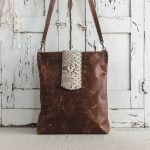 Bolso de Cuero Hecho a Mano, Bolso Tote Bag Cuero Madrid Leonika, Bolso Piel Negro Artesano, Bolso Piel Tote bag Artesanal Leonika