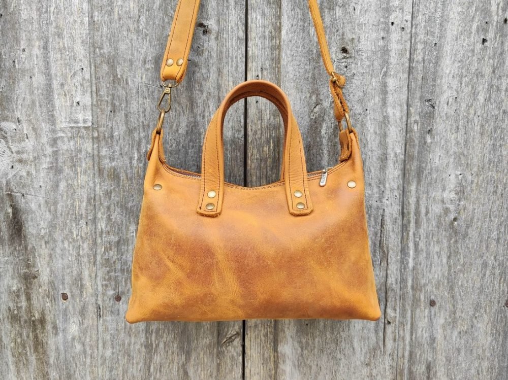 Bolso Marrón Piel Artesano